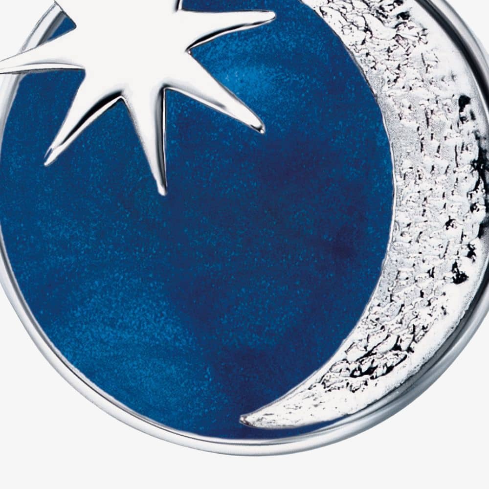Angel Whisperer Sun, Moon & Stars Pendant Necklace ERN-MOON-PB