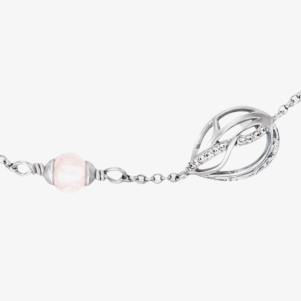 Angel Whisperer Silver Tear of Heaven Flower Of Life Bracelet ERB-TEARLIFL-RQ-ZI