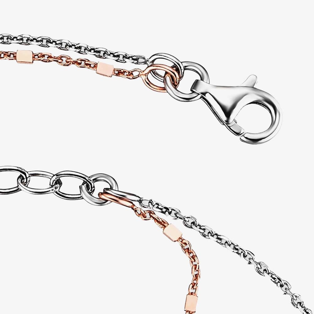 Angel Whisperer Twin Bicoloured Anklet ERF-LILTWIN-BICOR