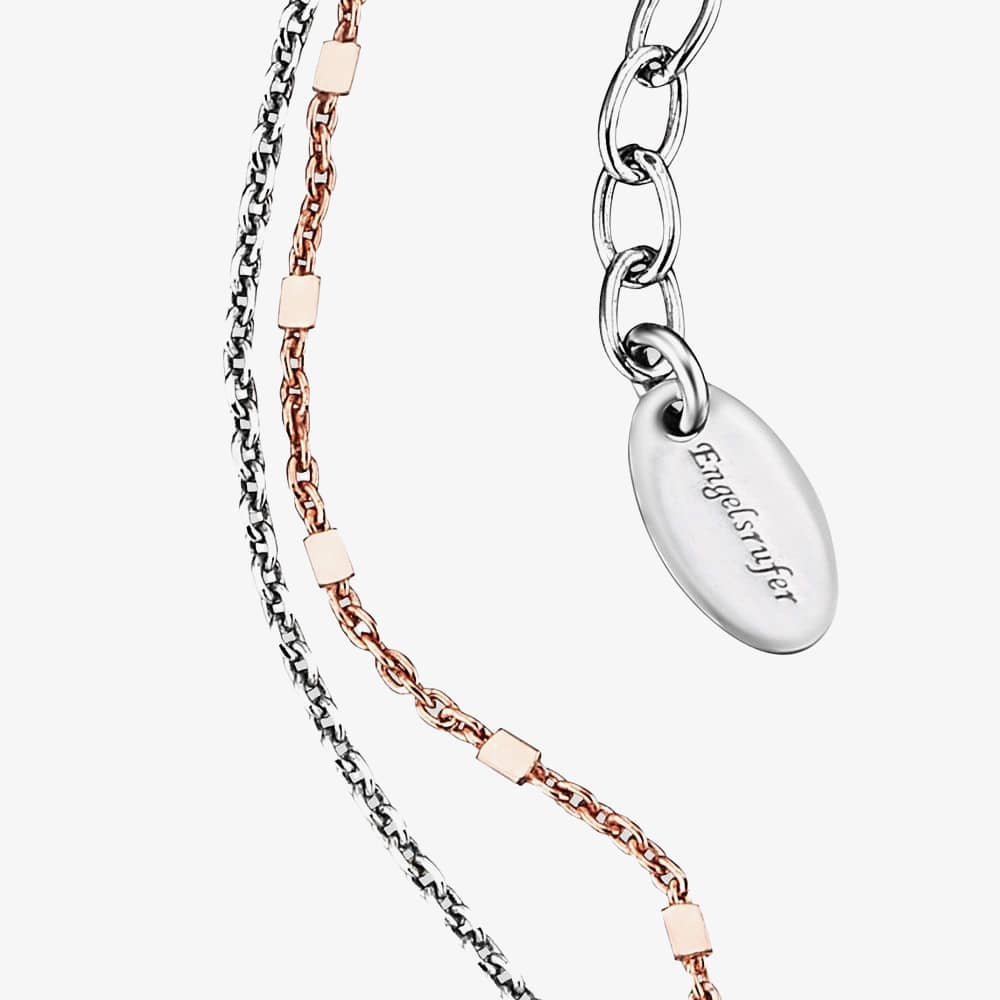 Angel Whisperer Twin Bicoloured Anklet ERF-LILTWIN-BICOR