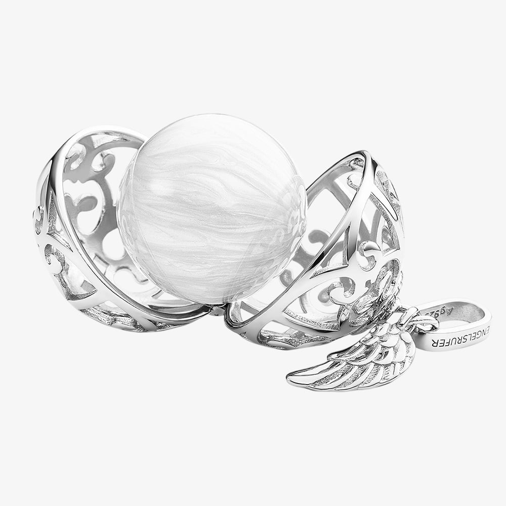 Angel Whisperer Silver Medium White Chime Loose Pendant ER-23-20-M