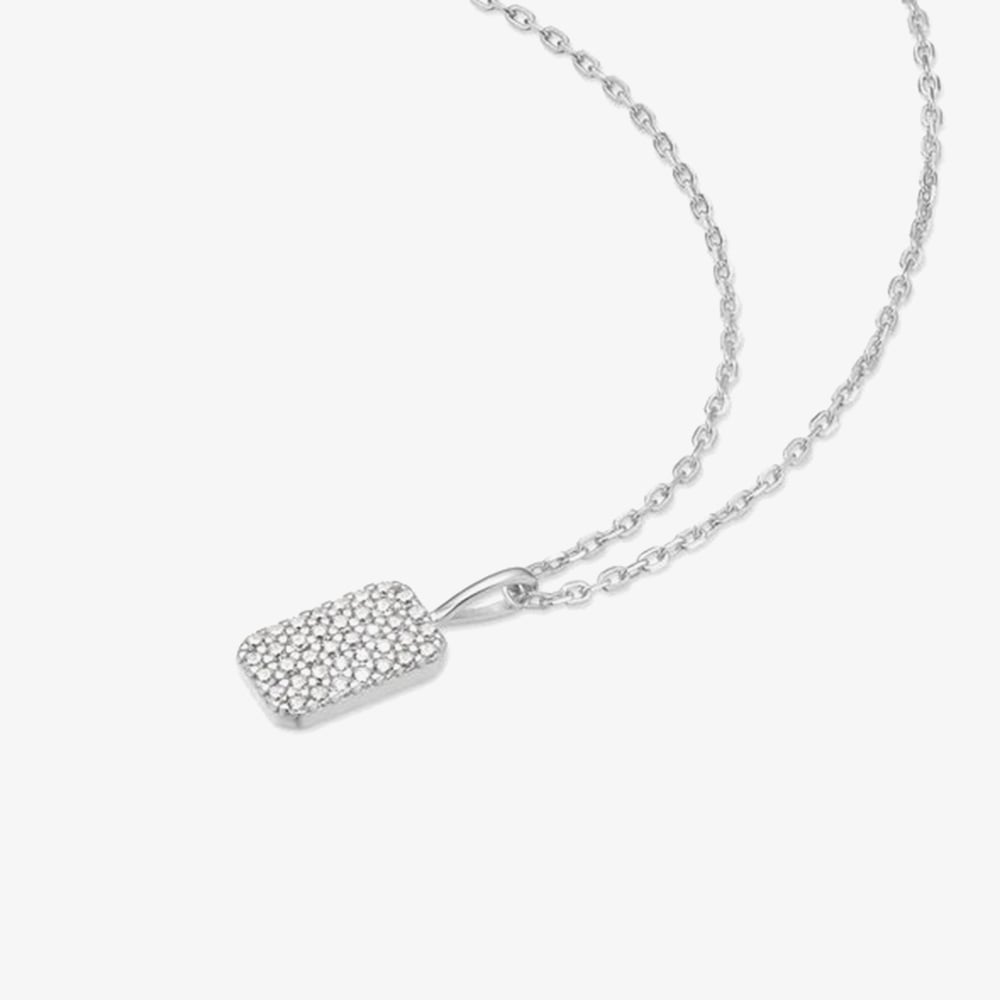 Ania Haie Sunny Sparkler Sterling Silver Pave Pendant Necklace N064-01H