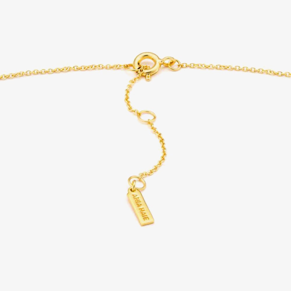 Ania Haie Geometry Class 14ct Gold Plated Multi Disc Necklace N005-01G