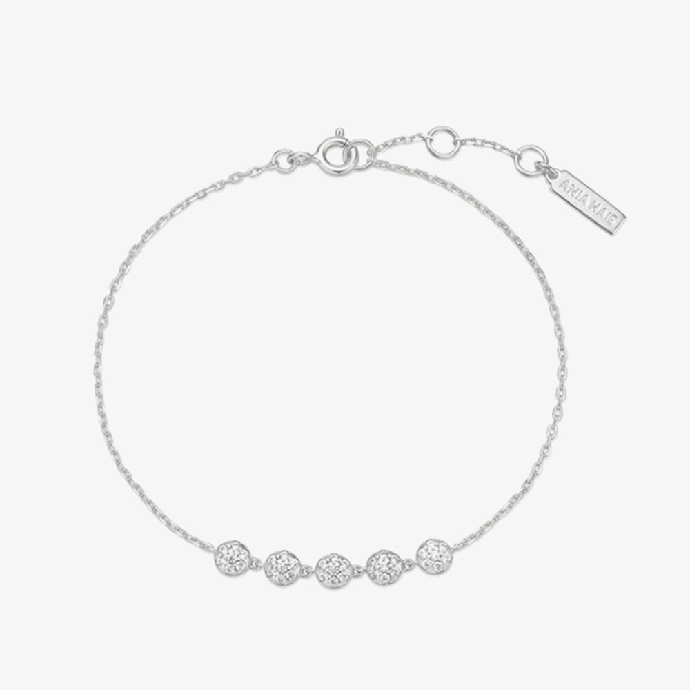 Ania Haie Miss Dainty Sterling Silver Pave Multi Bead Bracelet B065-04H