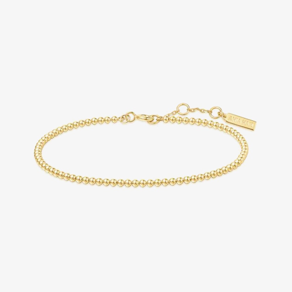 Ania Haie Chill Voyager 14ct Gold Plated Beaded Bracelet B063-03G
