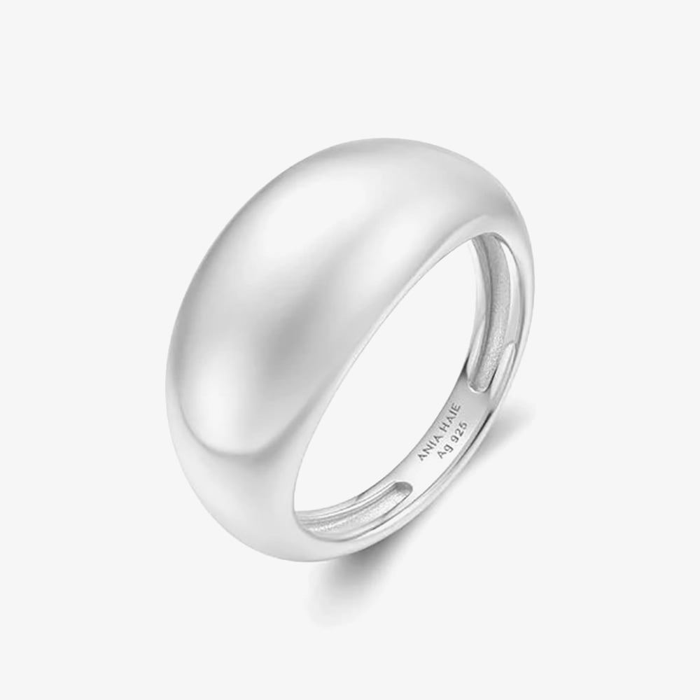 Ania Haie Vogue Maven Sterling Silver Bold Dome Ring R062-01H