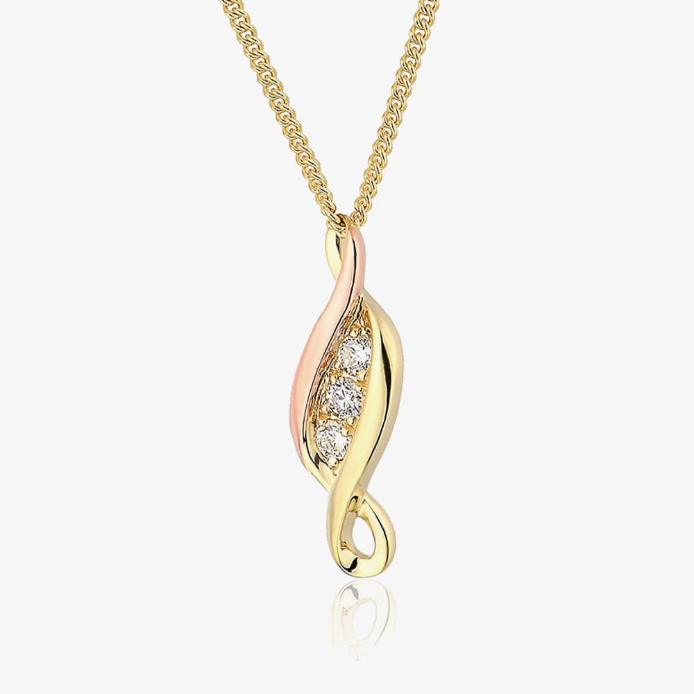 Product photograph of Clogau 9ct Gold Past Present Future Pendant Ppfp from The Jewel Hut