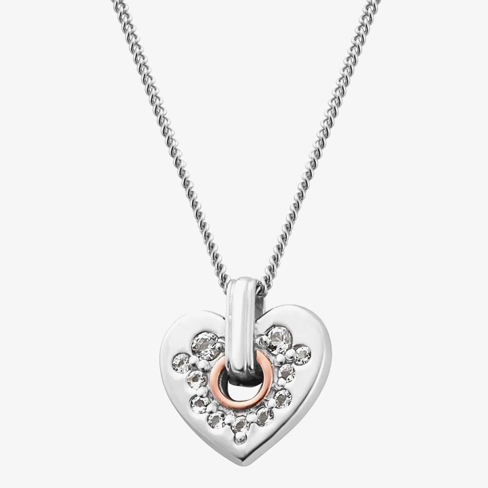 Clogau Cariad Sparkle Small Heart Pendant Necklace 3SCRS0193