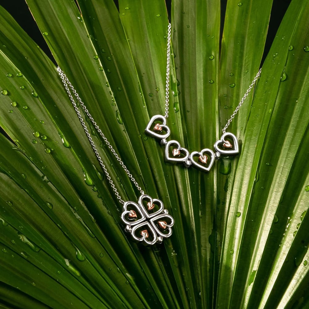 Clogau Tree of Life Sterling Silver Heart Necklace 3STOL0623