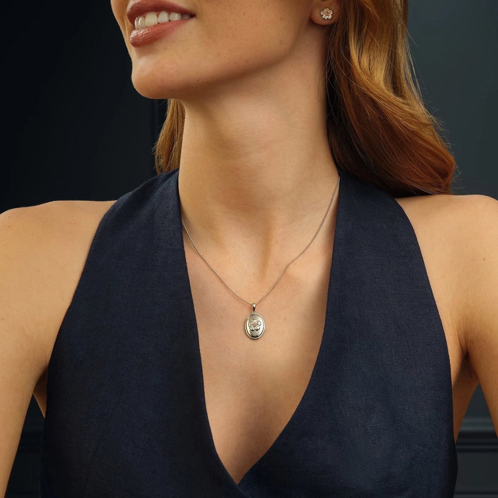 Clogau Natures Wonder Forget Me Not Necklace 3SFMN0619