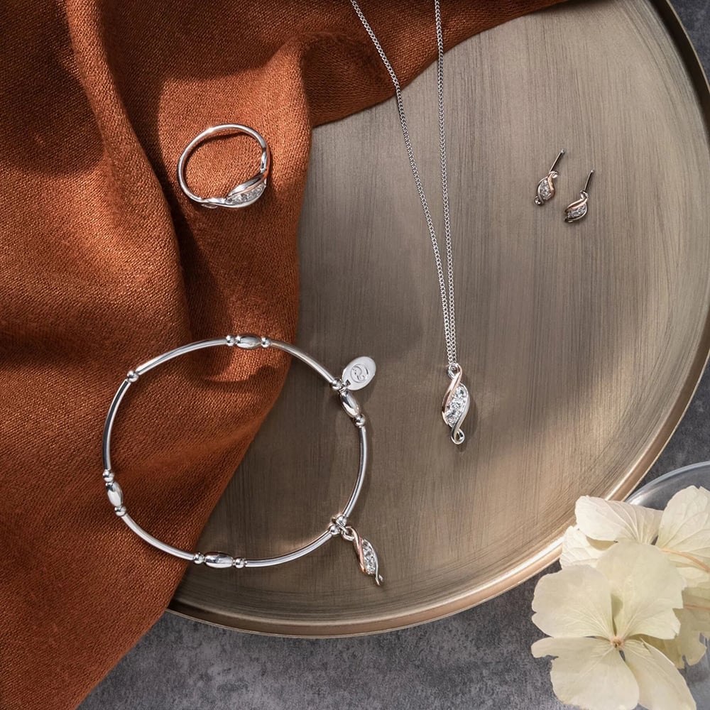 Clogau Past Present Future Silver Affinity Bracelet XX3SZ1