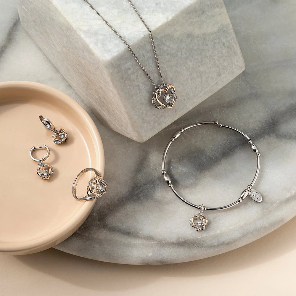 Clogau Forever Yours Sterling Silver & Swarovski Heart Affinity Bracelet 3SFYO1152