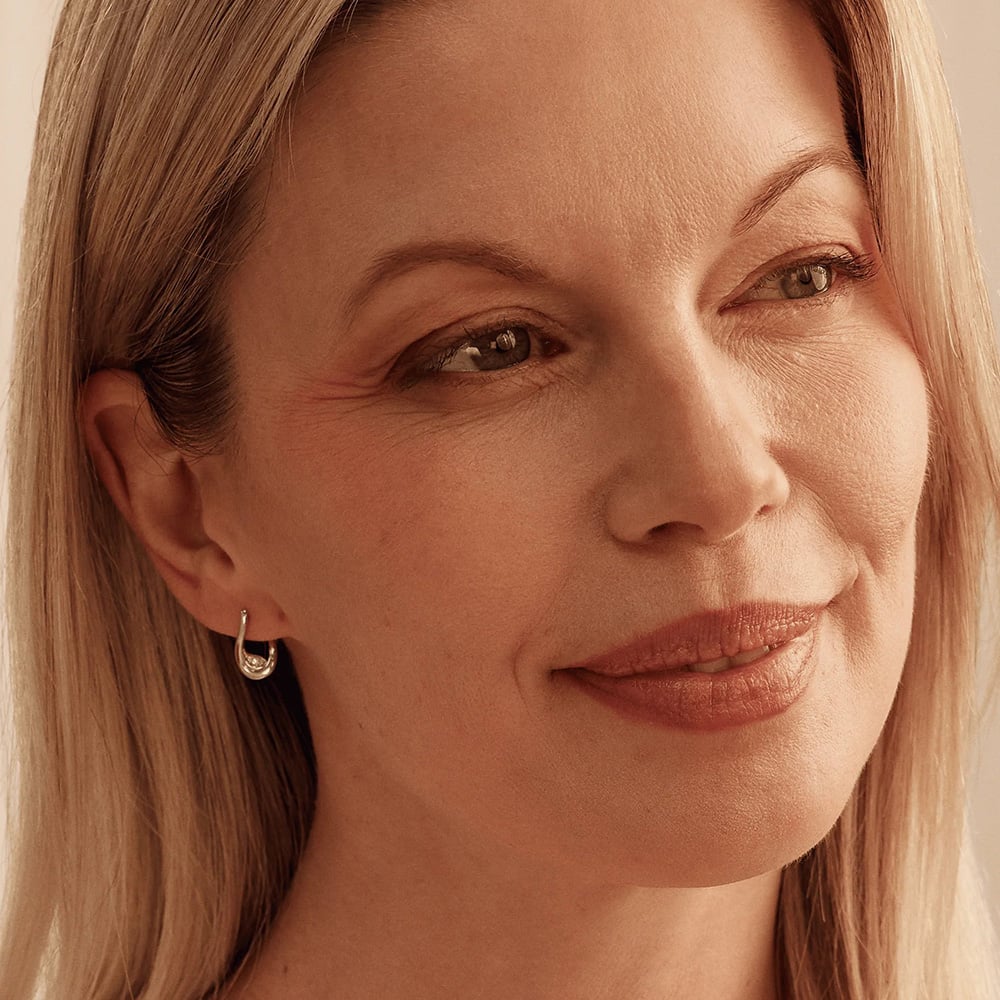 Clogau Two Colour Past Present Future Twist Hoop Earrings 3SPPF962