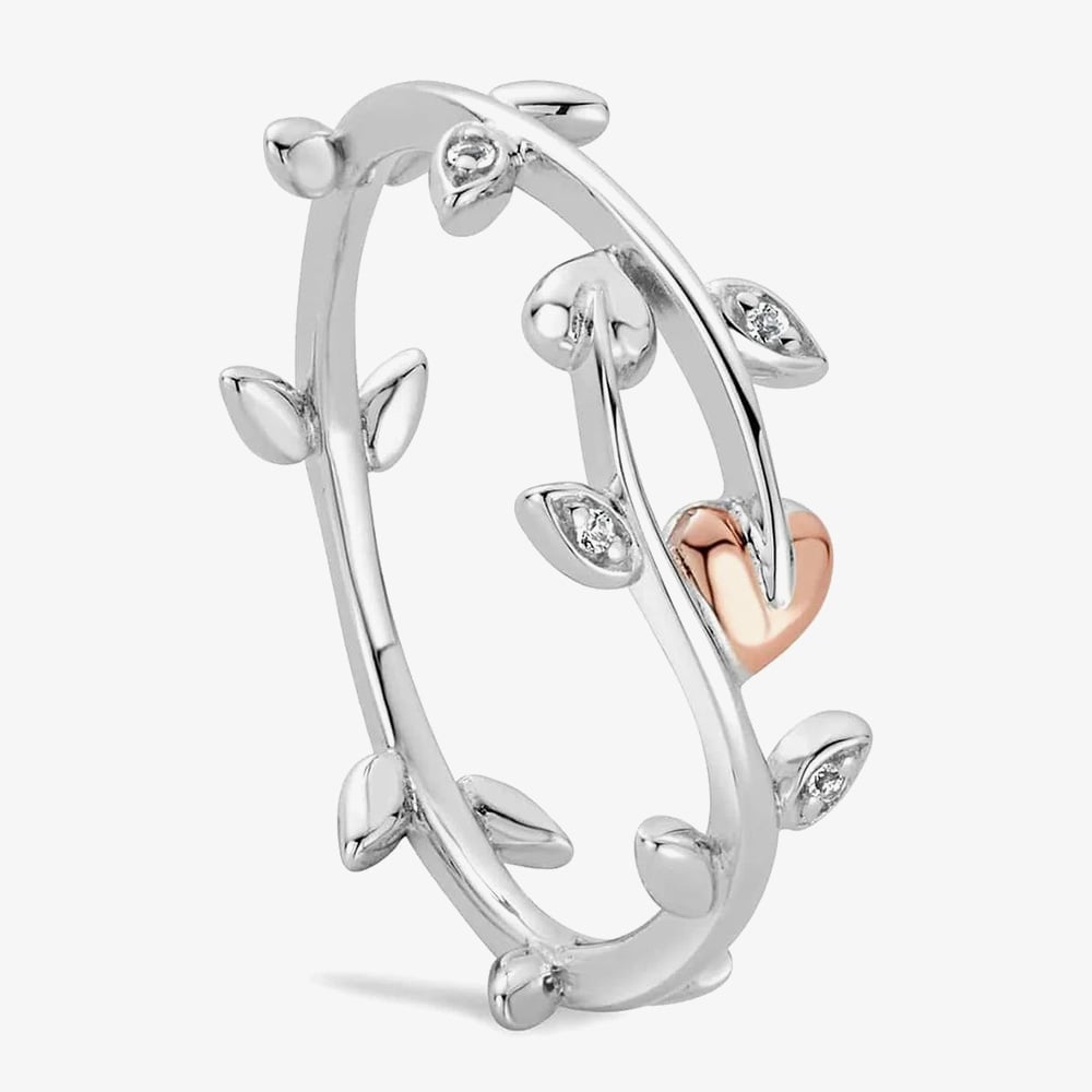 Clogau Tree of Life White Topaz Half Hoop Earrings 3STOL0235