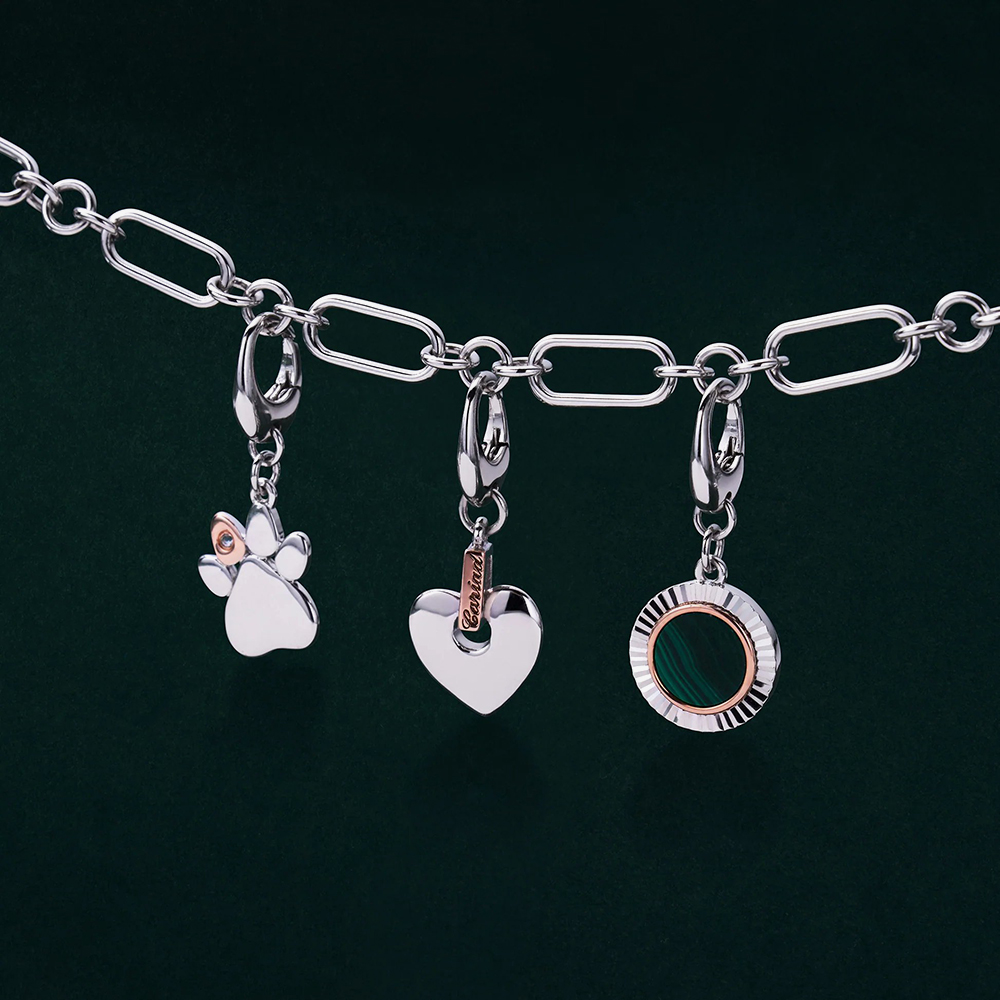 Clogau Insignia Two Tone Cariad Charm 3SCAR0776