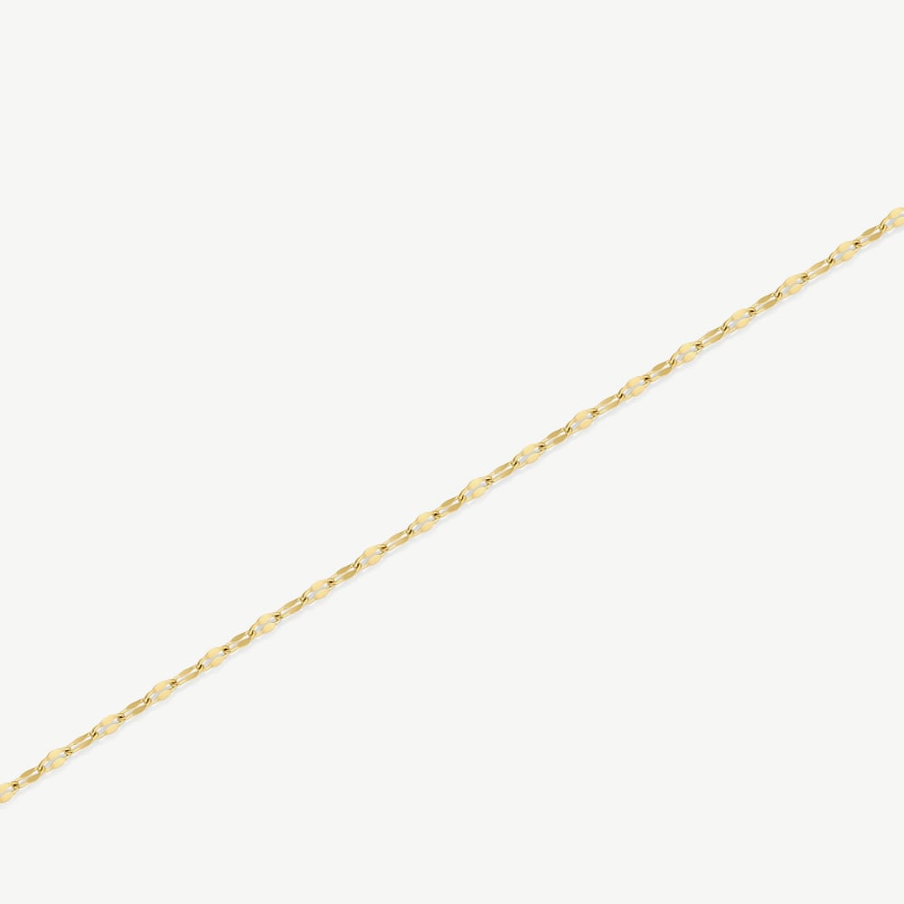 D.Louise Yellow Gold Tone Plated Stainless Steel Single Dainty Bracelet GB-013