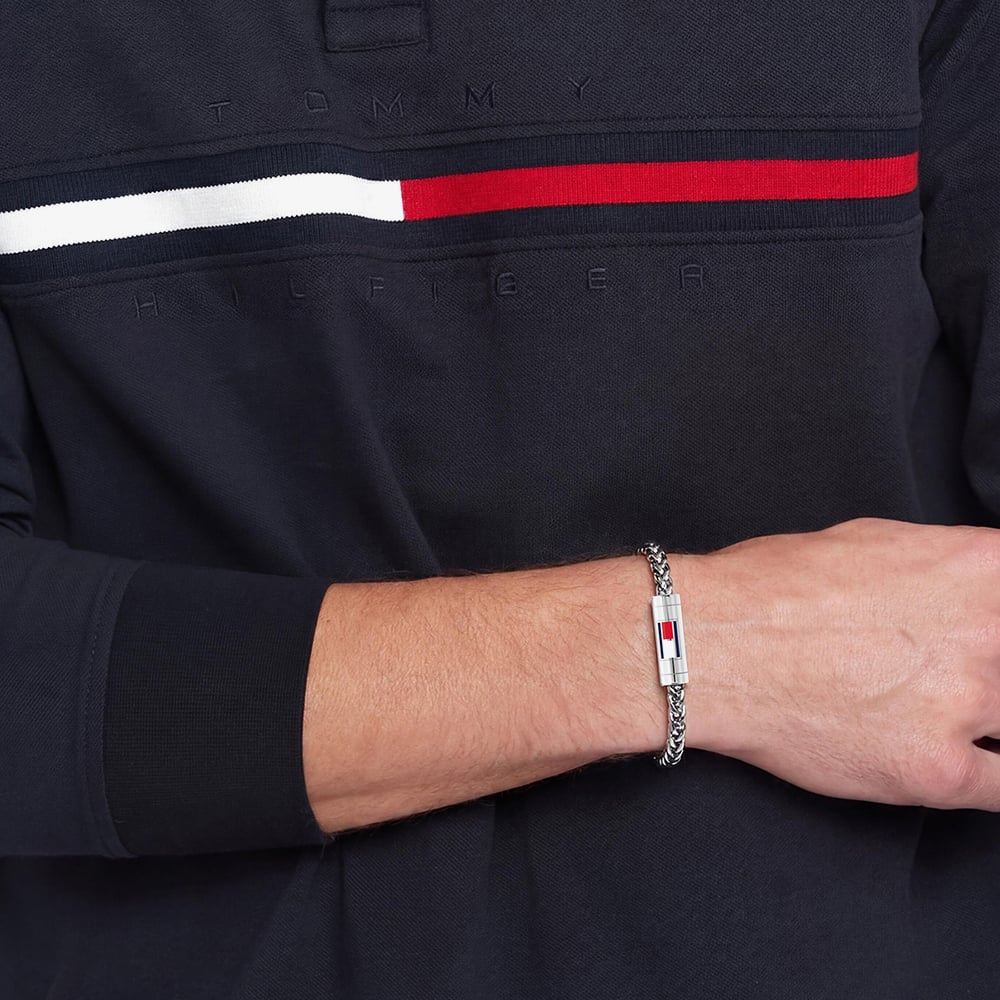 Tommy Hilfiger Stainless Steel Plaited Chain Bracelet 2790743