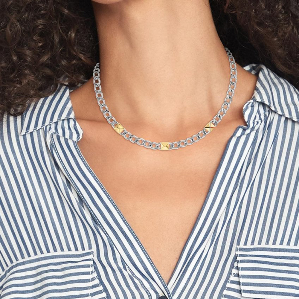 Tommy Hilfiger Gianna Ladies Two Tone Stainless Steel Necklace 2780912
