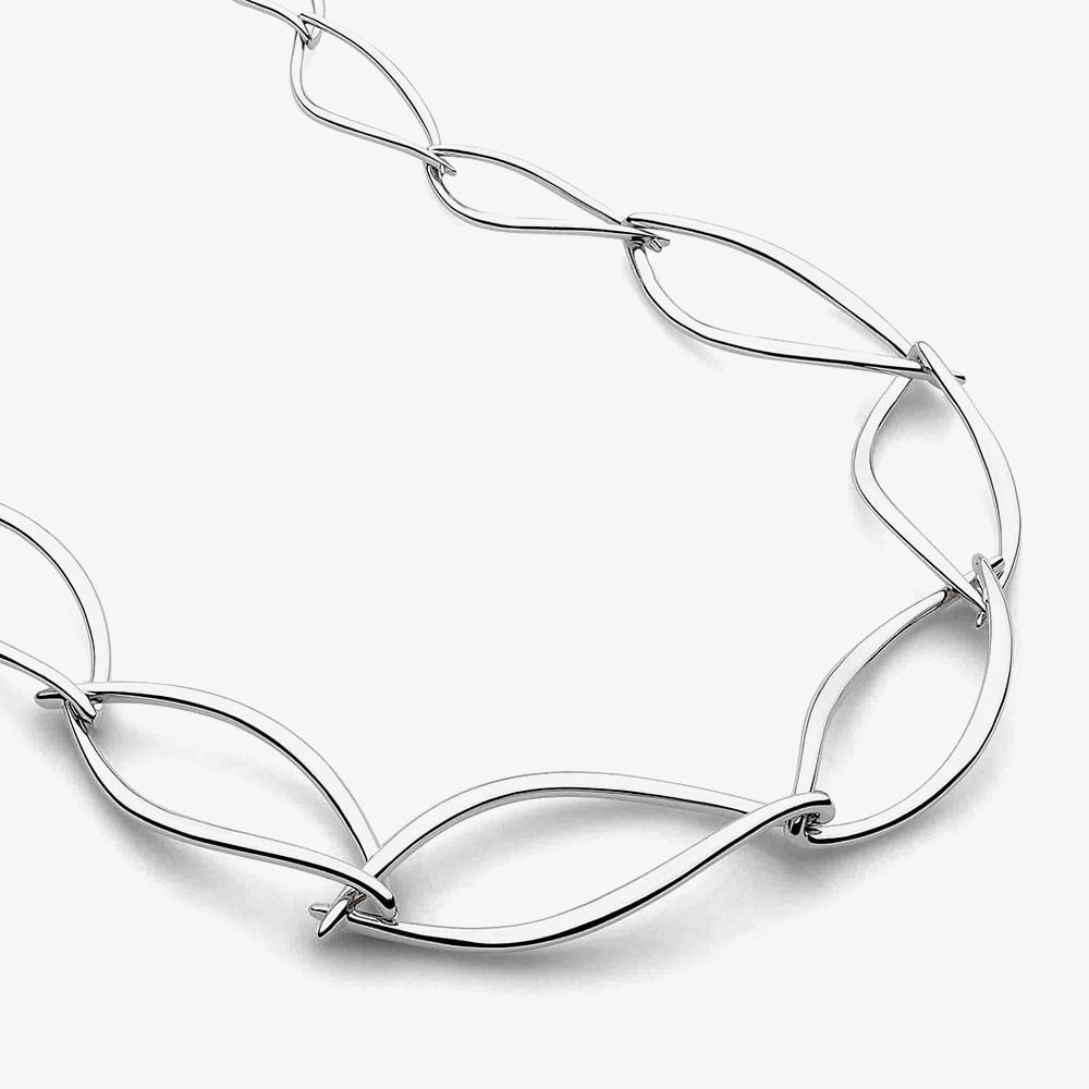 Kit Heath Sterling Entwine Twine Twist Toggle Necklace 90228RP