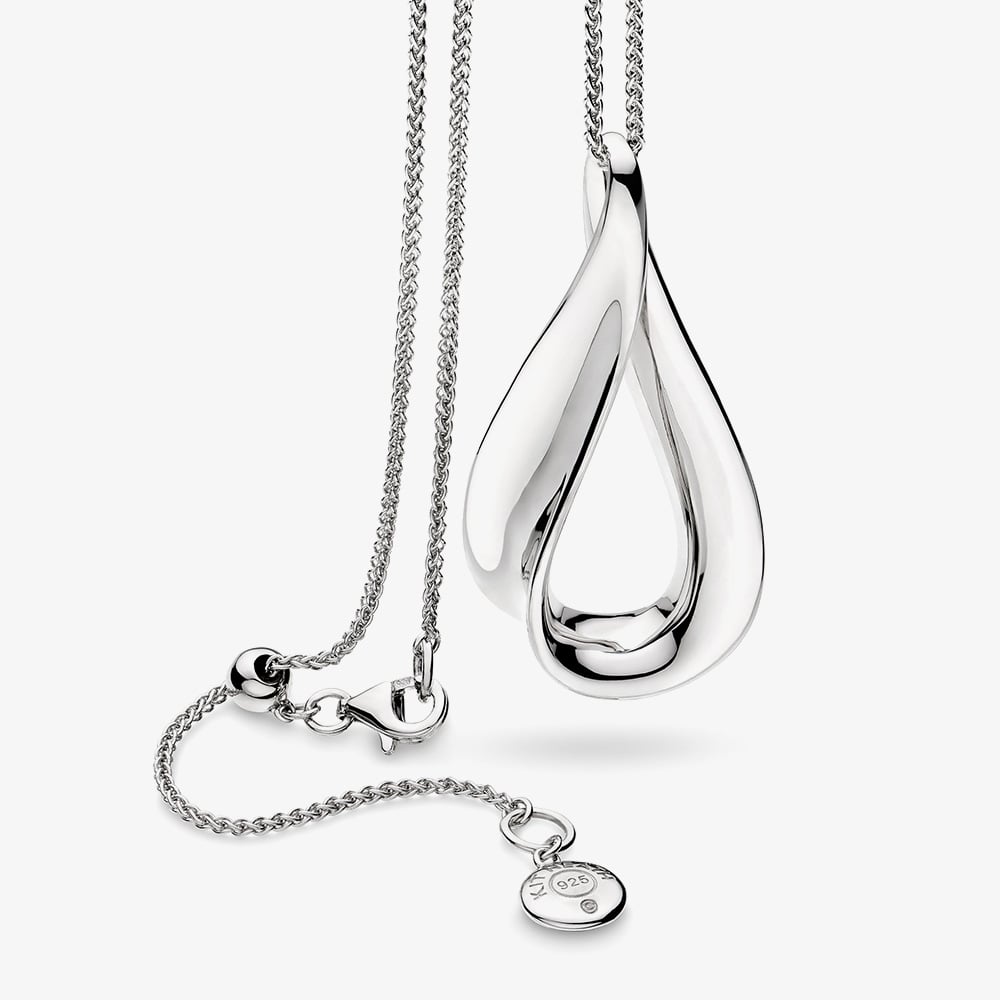 Kit Heath Sterling Silver Serenity Loop Slider Necklace 91185RP