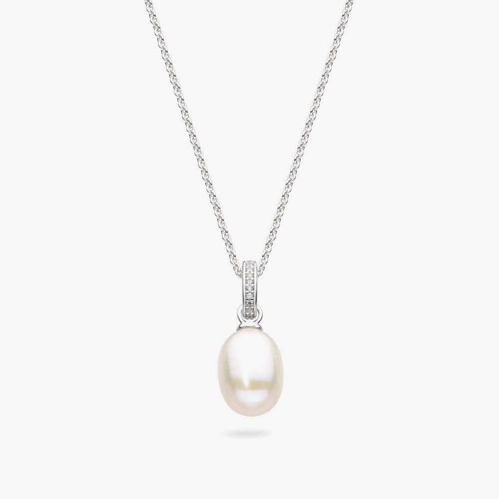 Kit Heath Silver Revival Classic Pearl Glitz Necklace 90429FPC