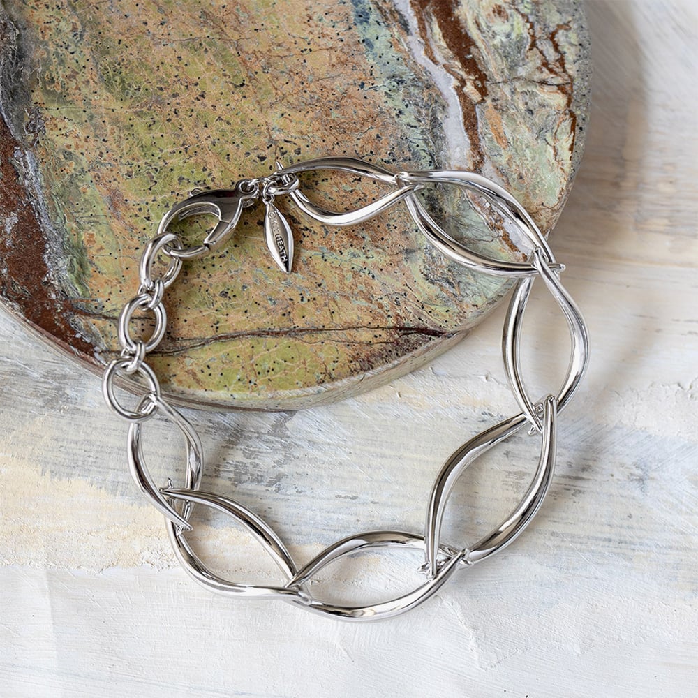 Kit Heath Sterling Silver Entwine Twine Twist Link Bracelet 70228RP