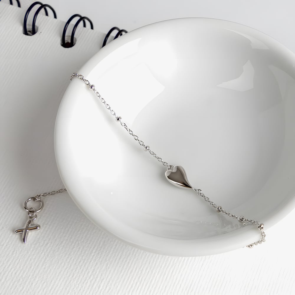 Kit Heath Desire Kiss Mini Heart Ball Chain Bracelet 70500RP