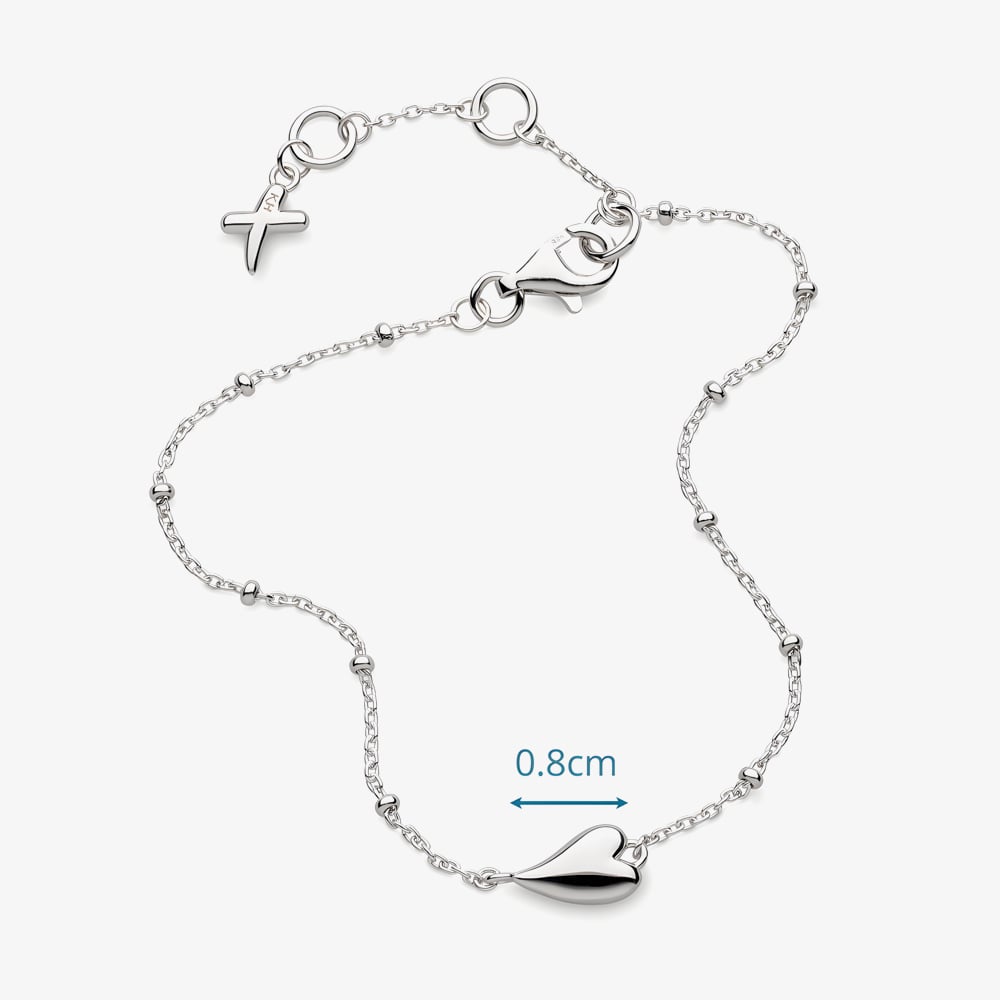 Kit Heath Desire Kiss Mini Heart Ball Chain Bracelet 70500RP