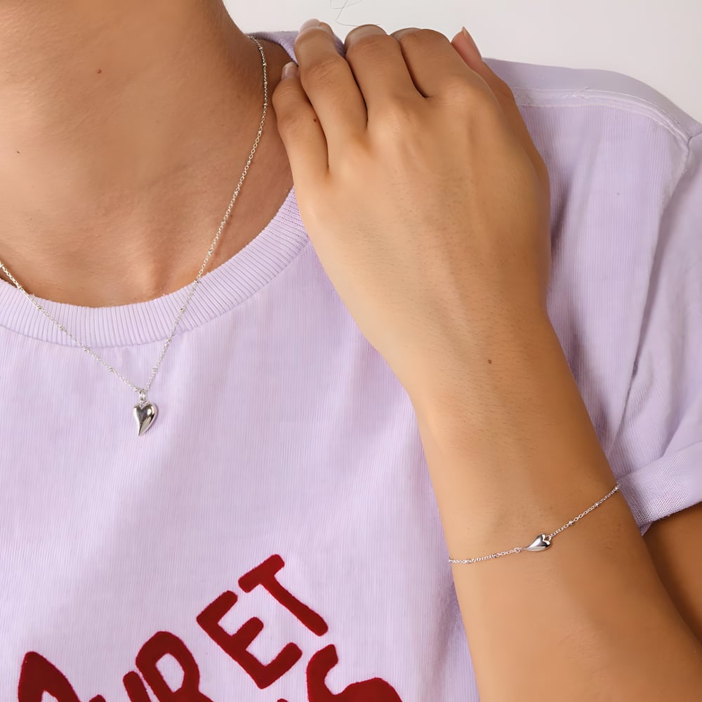 Kit Heath Desire Kiss Mini Heart Ball Chain Bracelet 70500RP