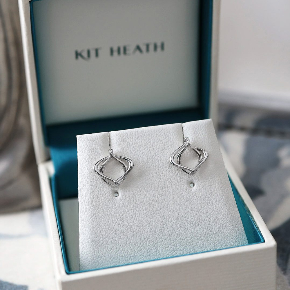 Kit Heath Sterling Silver Alicia Entwine Stud Earrings 40019RP