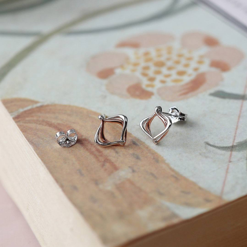 Kit Heath Two-Tone Alicia Stud Earrings 40019RRP