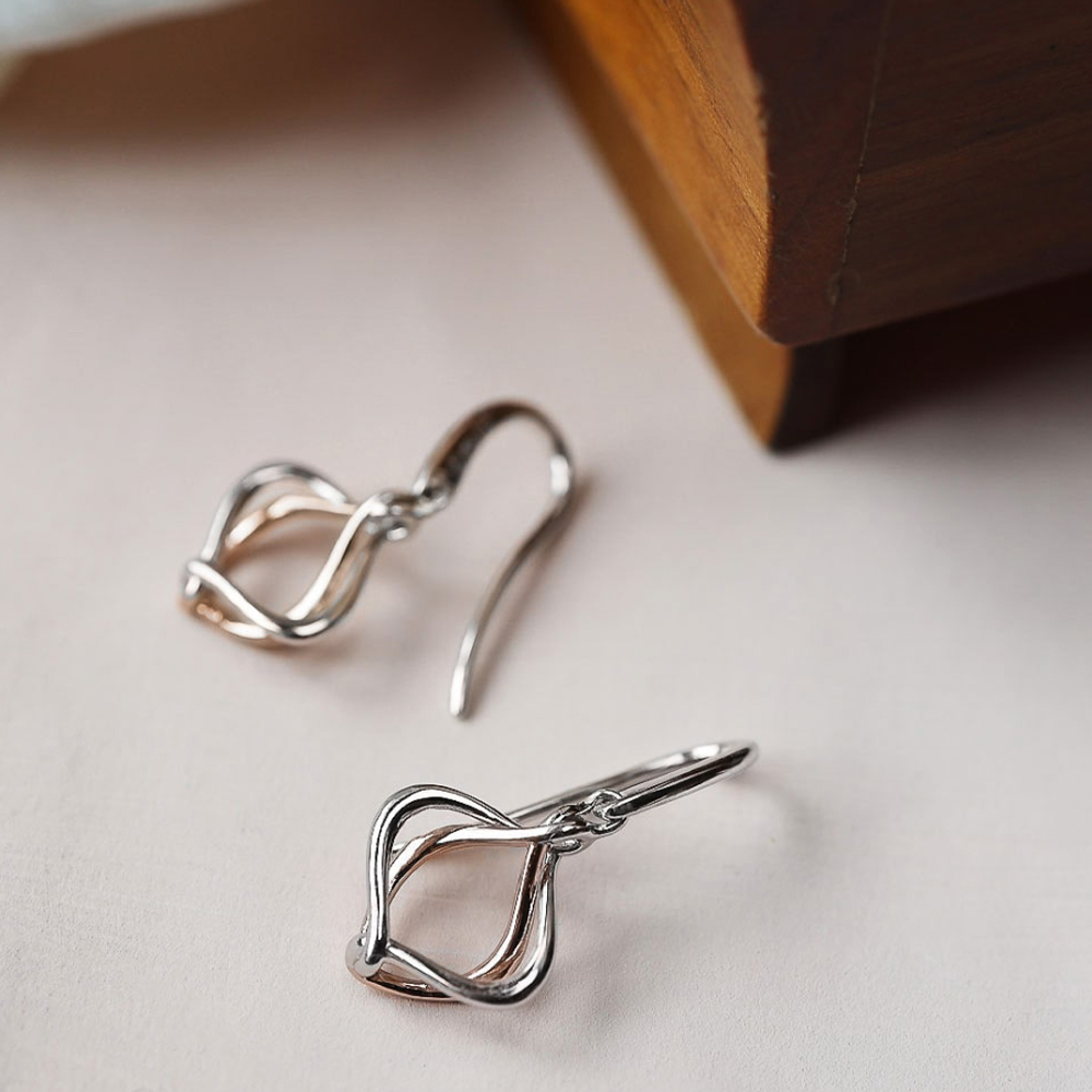 Kit Heath Two-Tone Alicia Entwine Drop Earrings 60018RRP