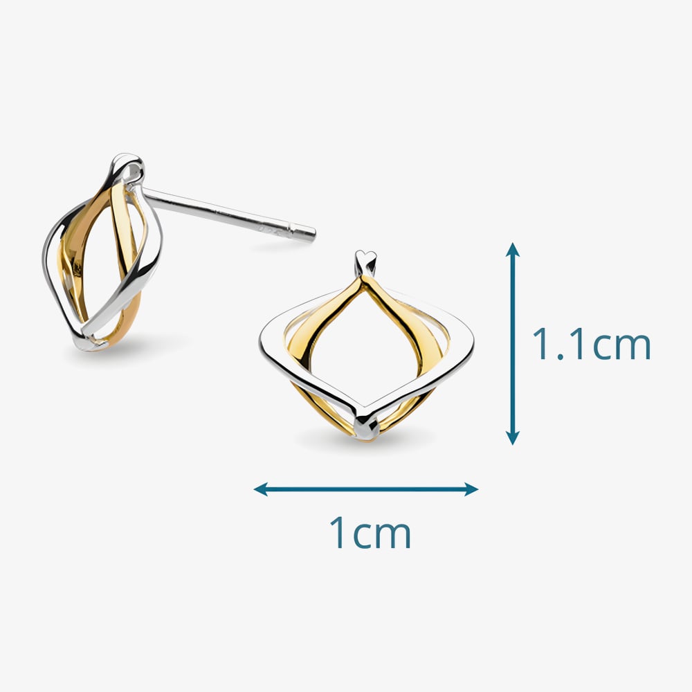 Kit Heath Alicia Golden Petite Stud Earrings 40019GRP