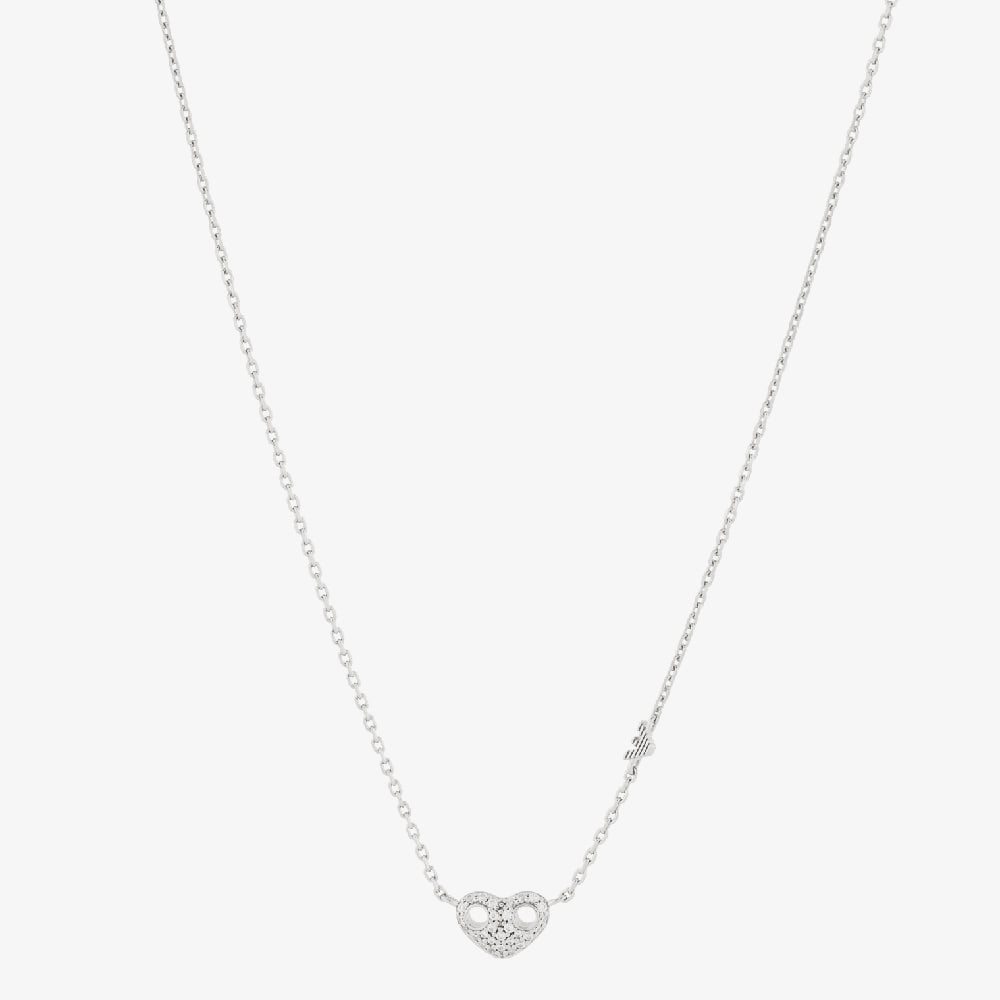 Emporio Armani Sterling Silver & Cubic Zirconia Heart Chain EG3646040