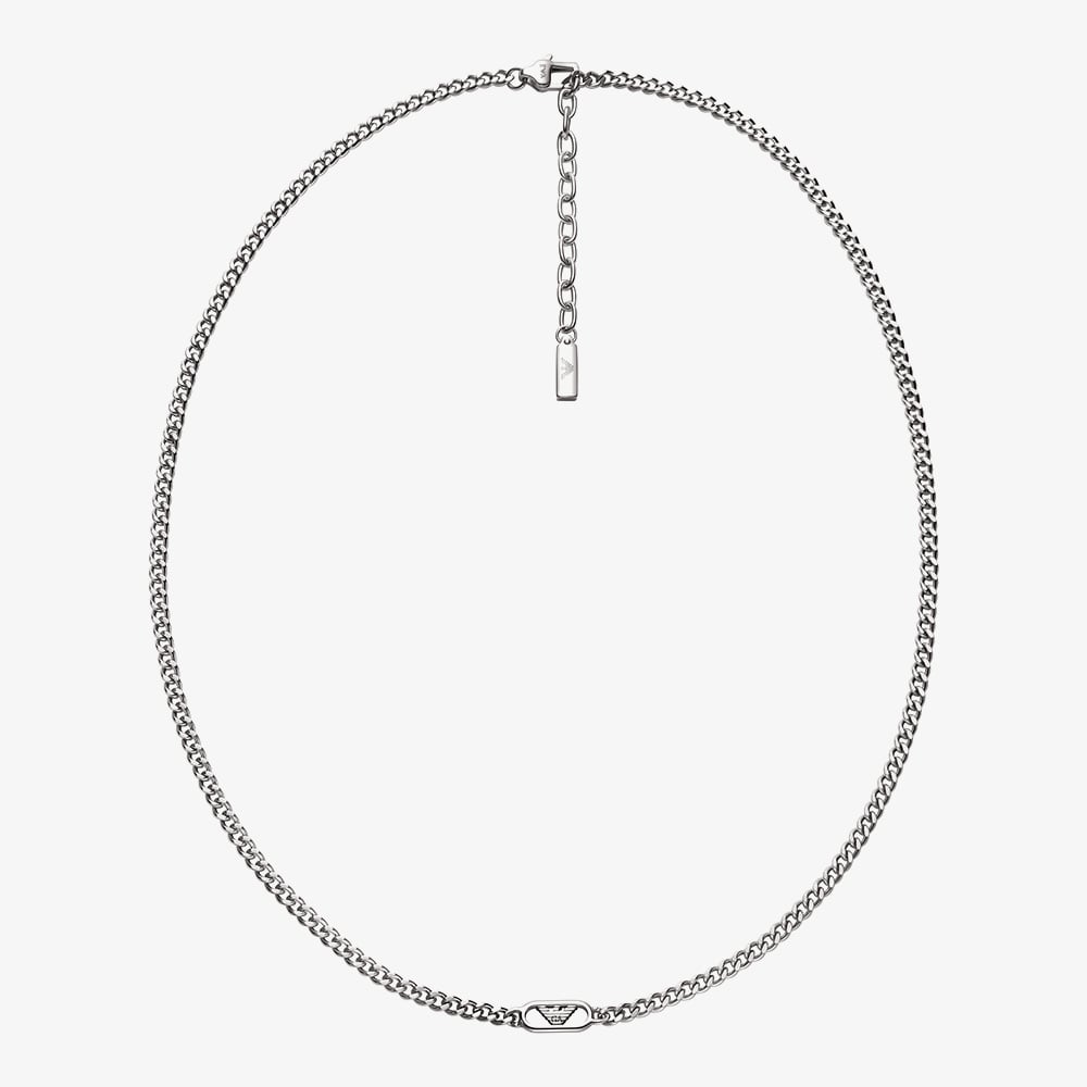 Emporio Armani Mens Stainless Steel Chain Necklace EGS3246040