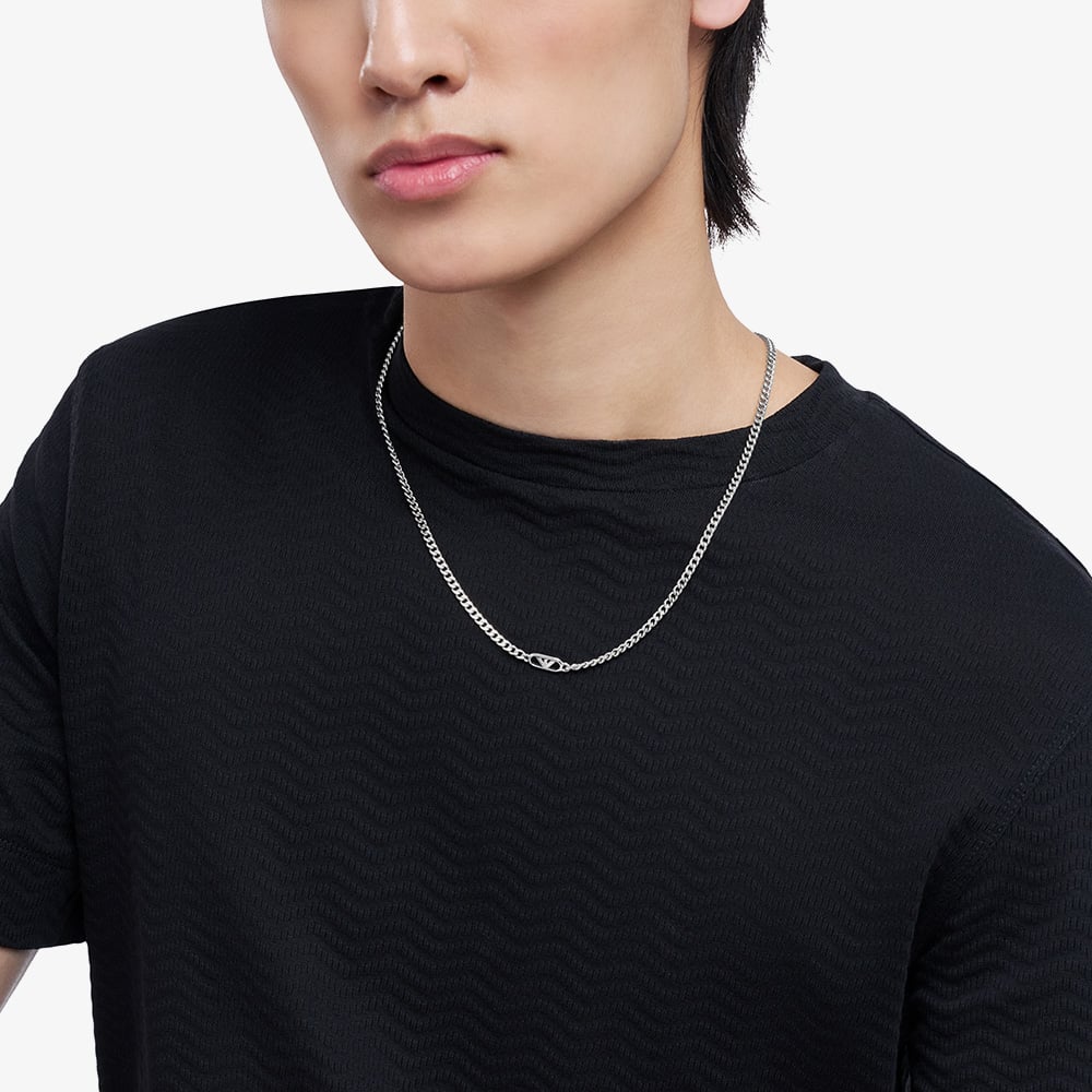 Emporio Armani Mens Stainless Steel Chain Necklace EGS3246040