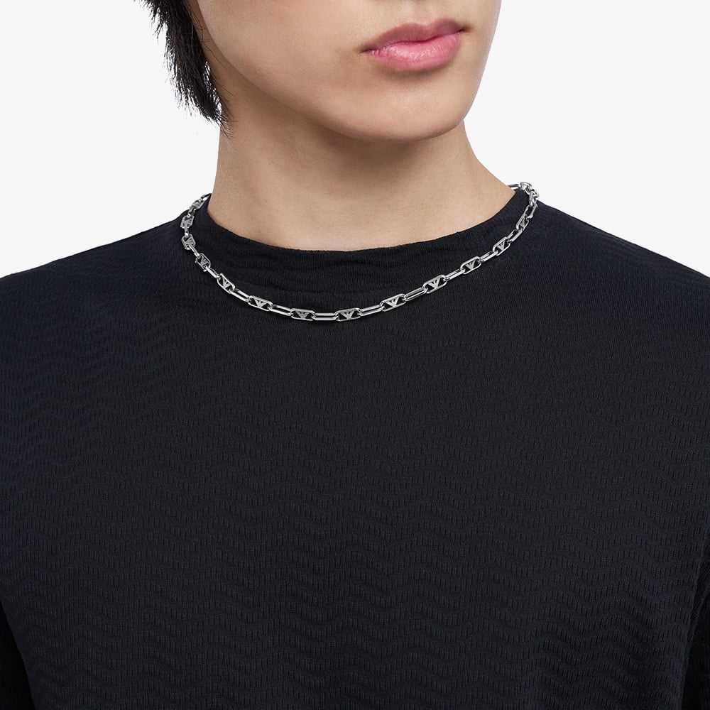 Emporio Armani Mens Stainless Steel Oval Link Necklace EGS3248040