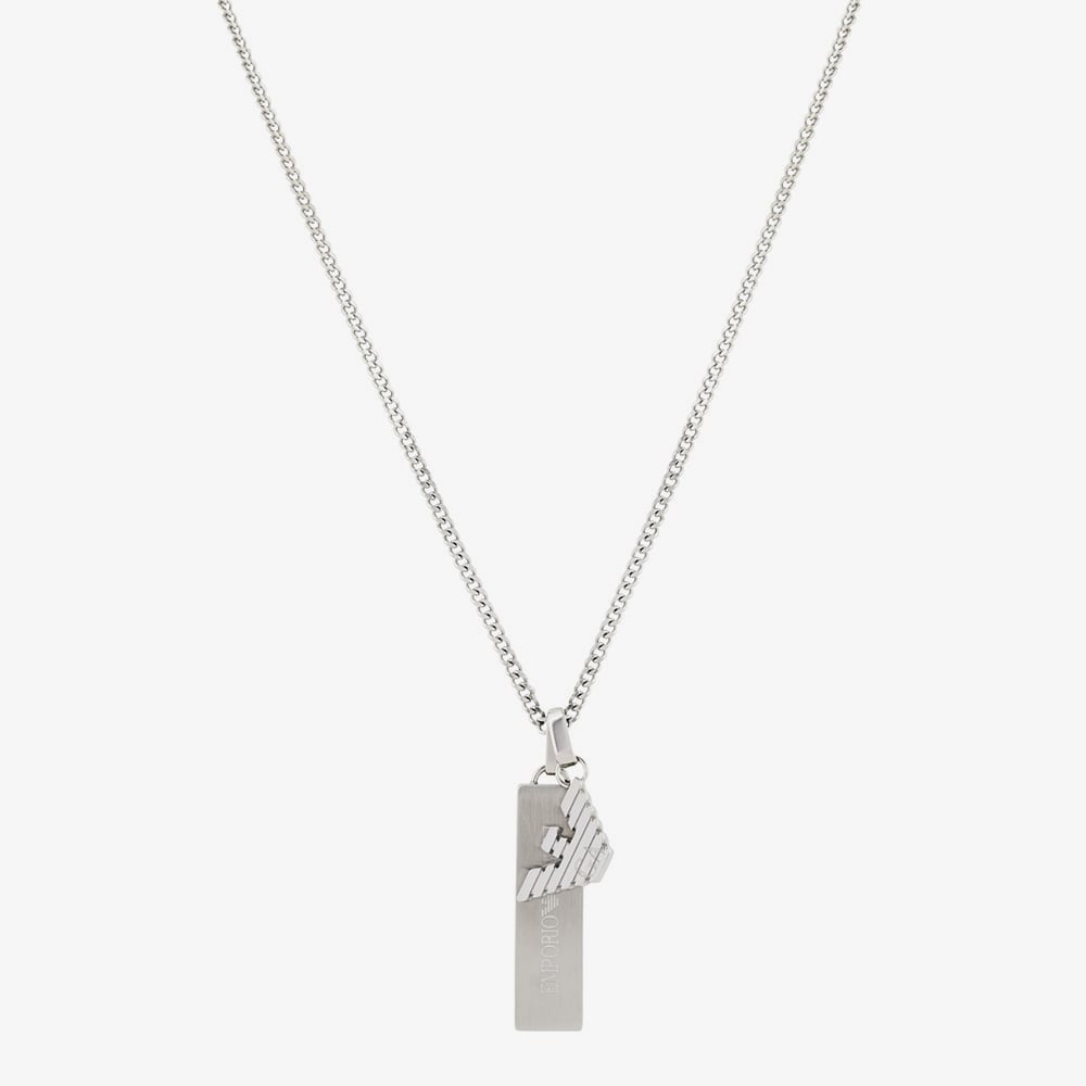 Emporio Armani Stainless Steel Dog Tag Necklace EGS3306040