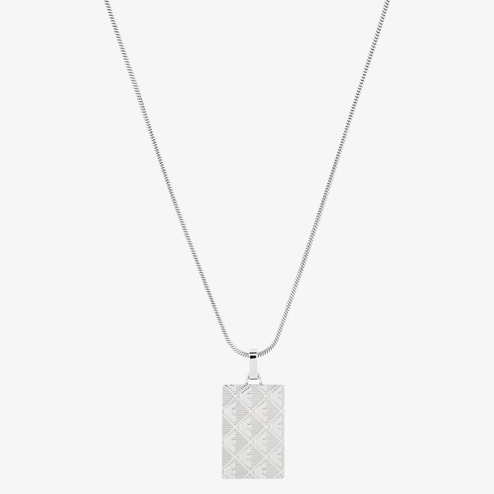 Emporio Armani Stainless Steel Logo Dog Tag Pendant EGS3362040