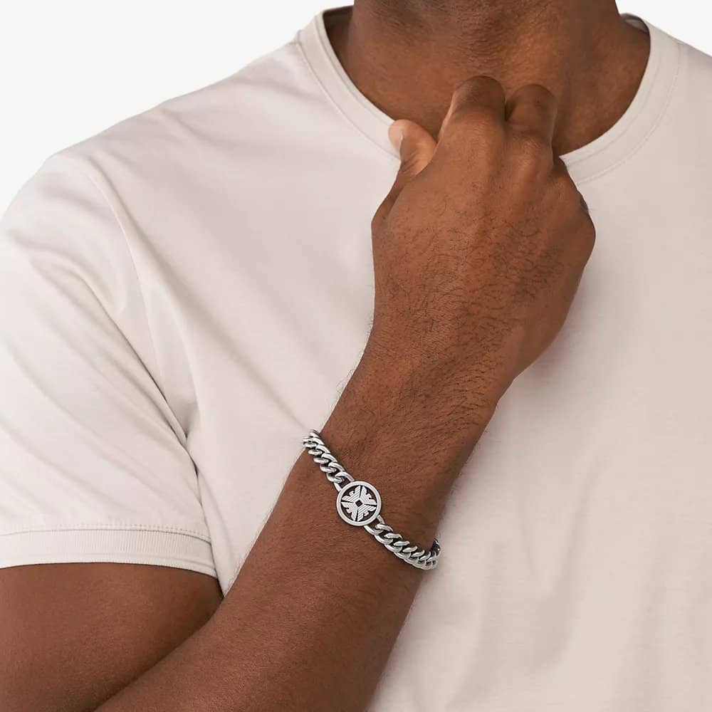 Emporio Armani Eagle Logo Curb Chain Bracelet EGS3041040