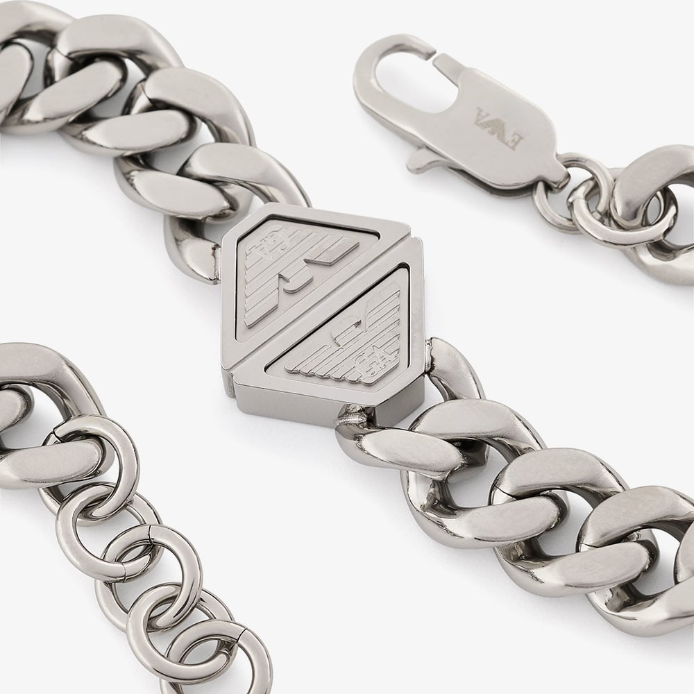 Emporio Armani Stainless Steel Eagle Logo Chain Bracelet EGS3132040