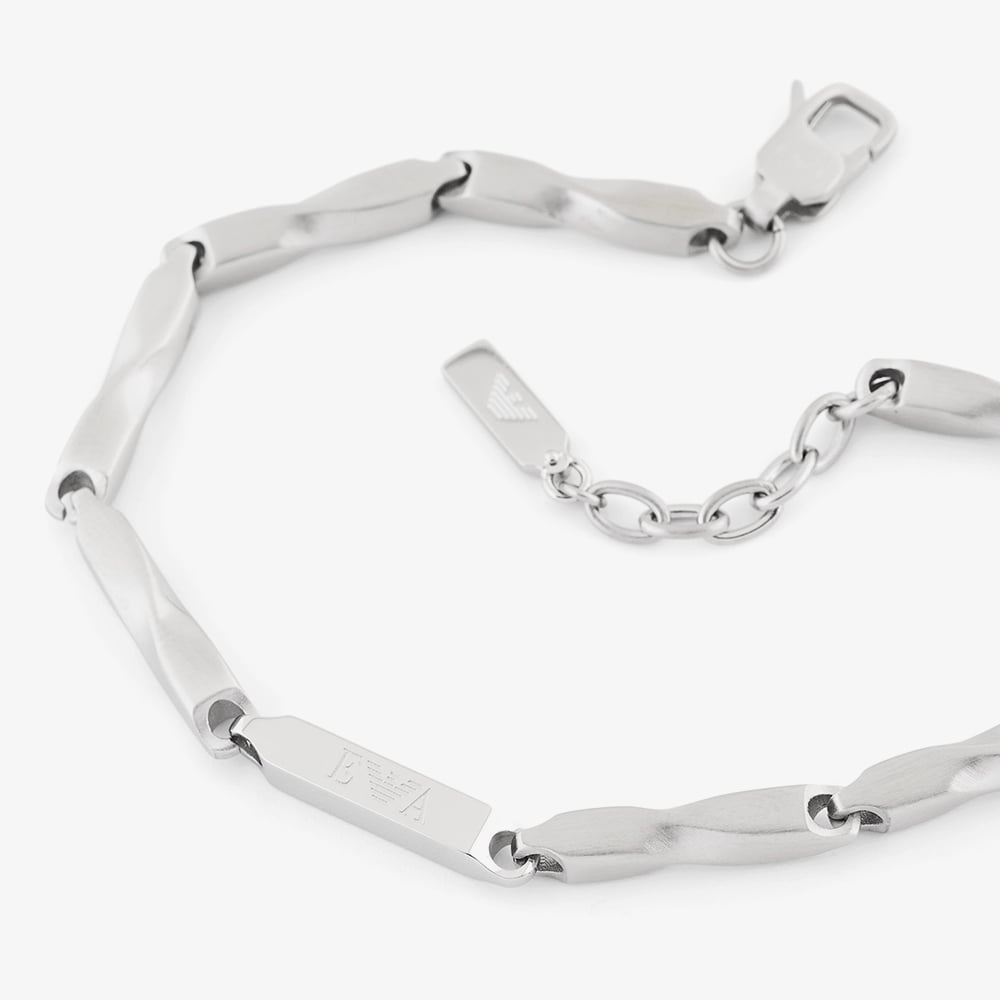 Emporio Armani Stainless Steel Twisted Link Chain Bracelet EGS3367040
