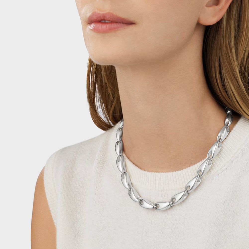 Georg Jensen Reflect Graduating Medium Chain 20001095000 M
