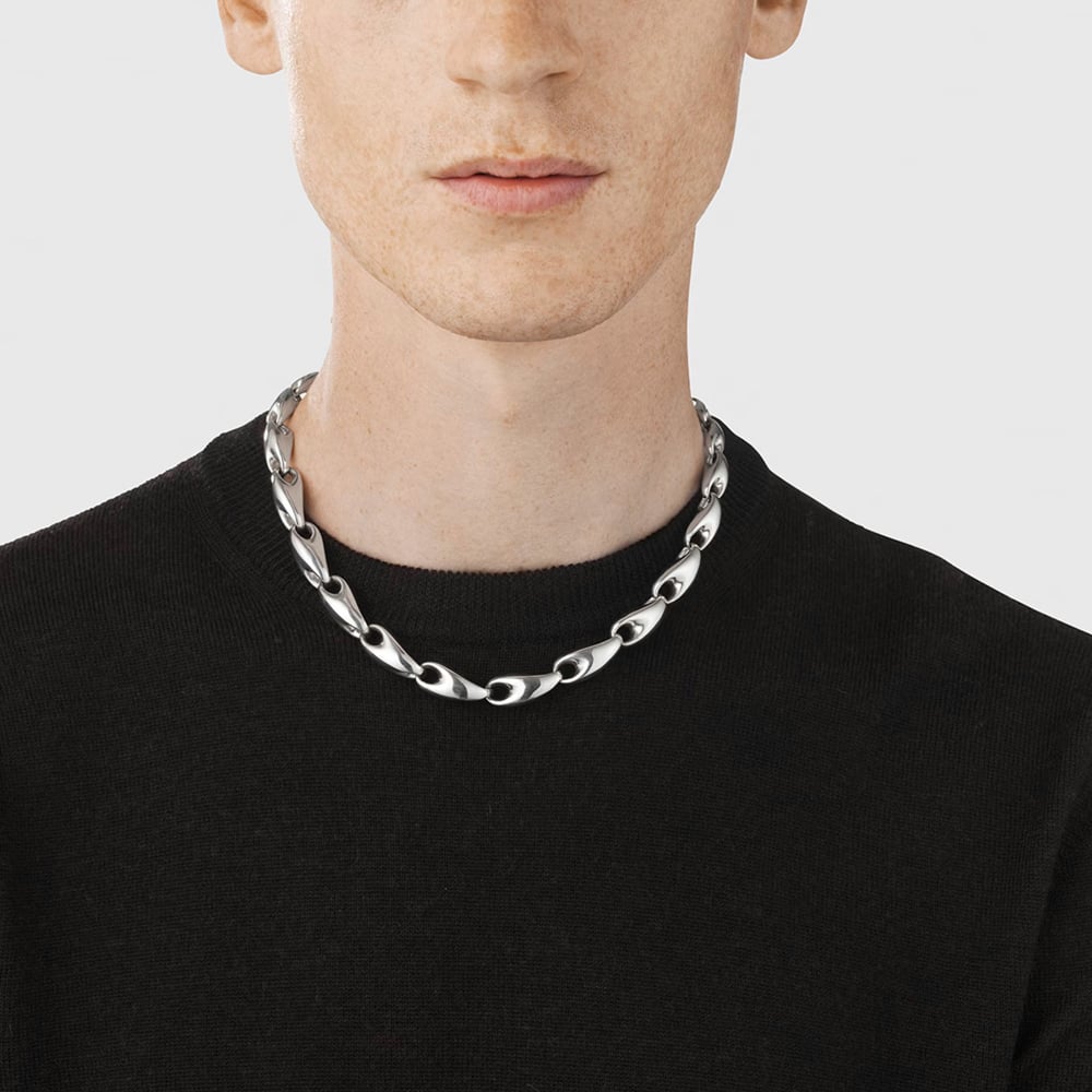 Georg Jensen Reflect Graduating Medium Chain 20001095000 M