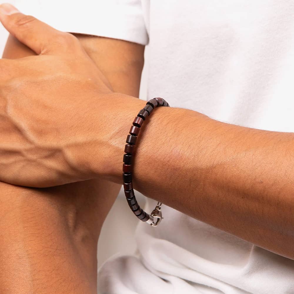 Fred Bennett Natural Wood Bead Bracelet B5460