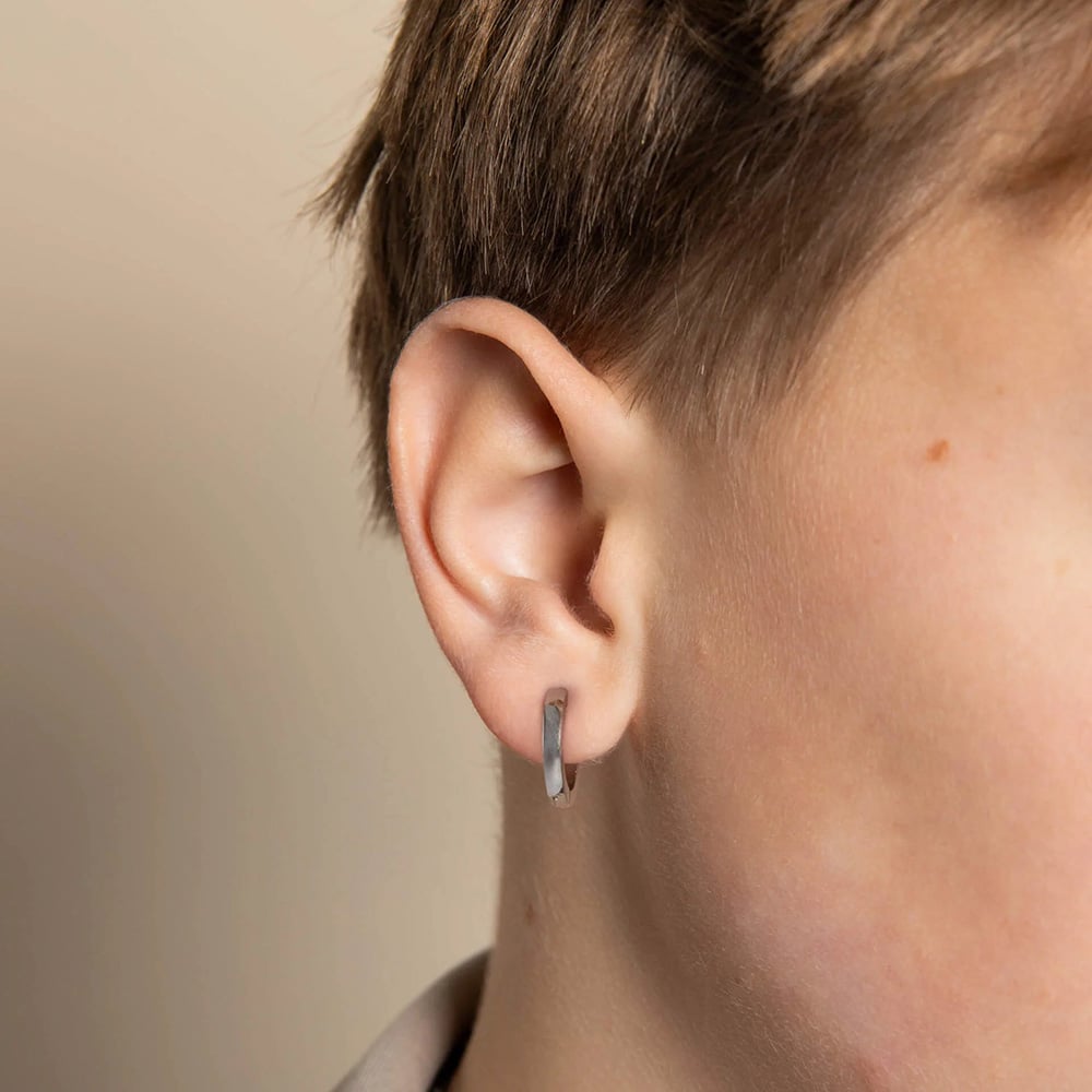 Fred Bennett Stainless Steel Smaller Fit Hoop Earrings E6742