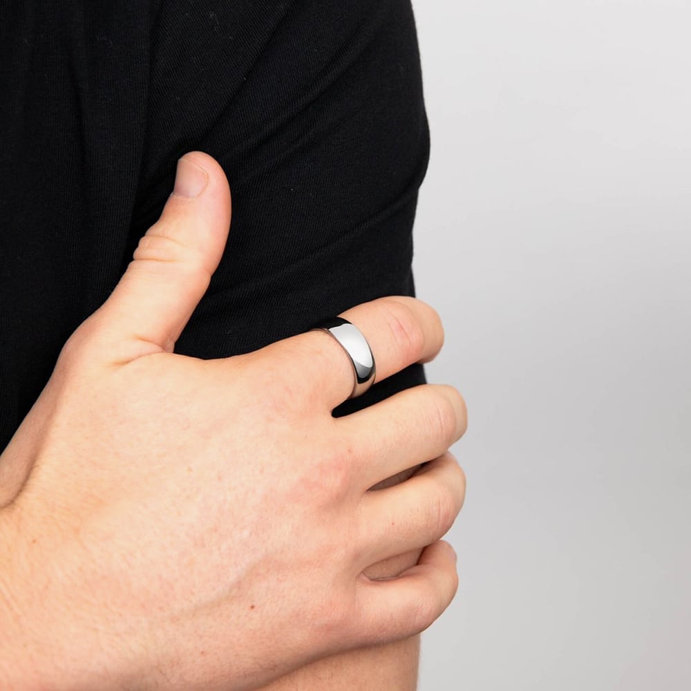 Fred Bennett Tungsten Plain Polished Ring R3889