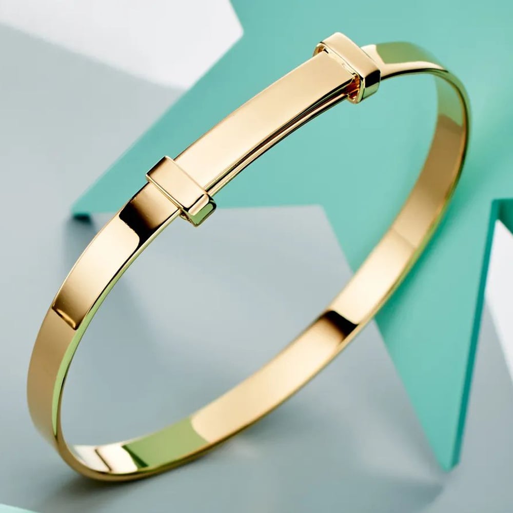Little Star Flores Gold Plated Baby Bangle LSB0034
