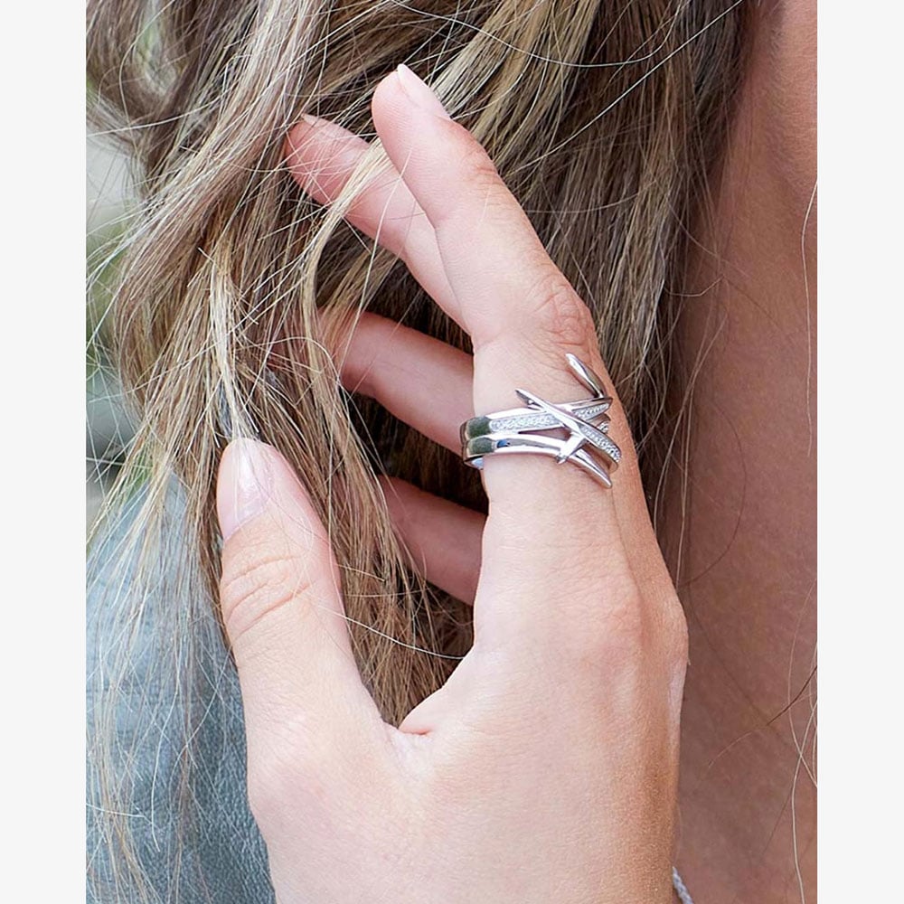 Kit Heath Entwine Helix Wrap Pavé Ring 10237CZ