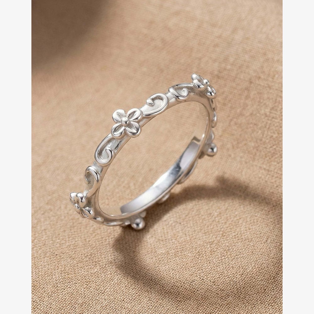 Kit Heath Blossom Flyte Honey Flower Narrow Band Ring 20330RP